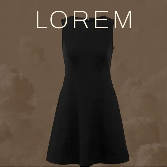 black ponte fit and flare dress Black Tulle Fit & Flare Dress main image 0